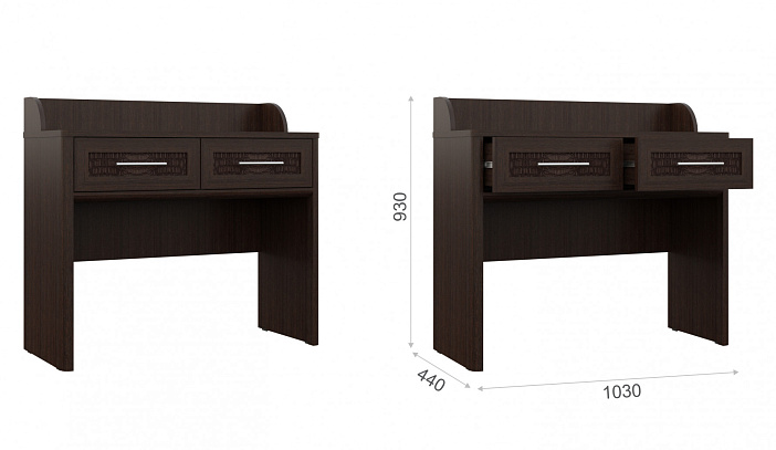 Туалетный столик 2ящ   