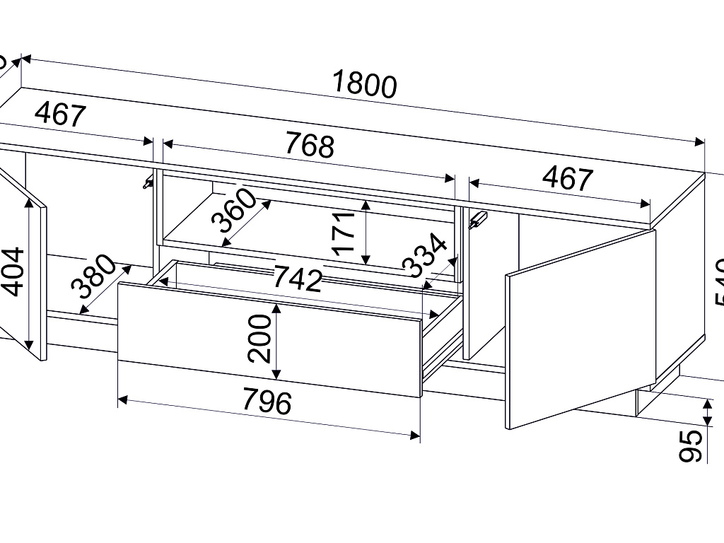 Тумба ТВ   QZ-Т180