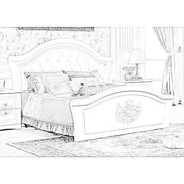 Кровать (с ножным щитом) КМК 0379.10