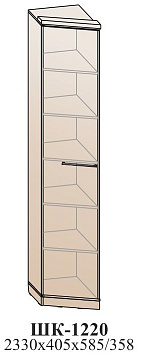 Угловой шкаф для белья ШК-1220