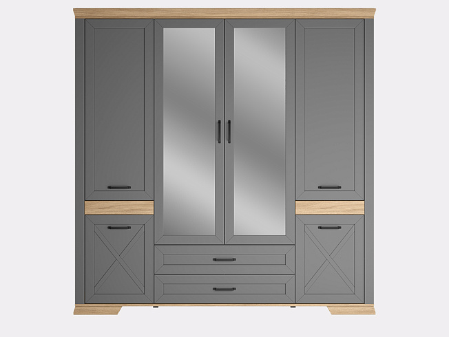 Шкаф  Marselle Дымчатый алмаз SZF6D2S