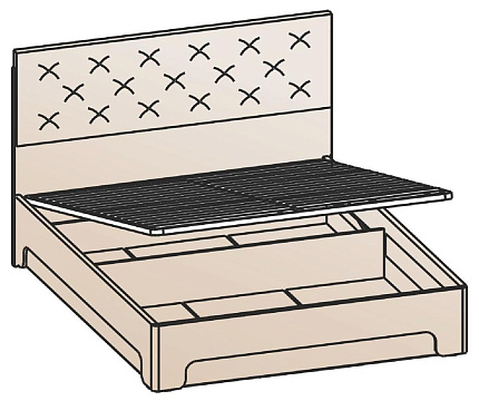 Кровать с подъемным механизмом 180х200 КРП-1204