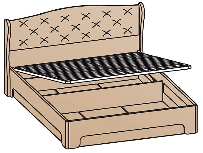 Кровать с подъемным механизмом 180х200   КРП-1704
