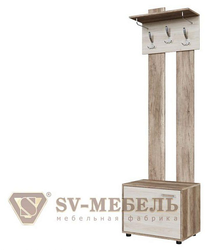 Вешалка с обувницей   00-00046663