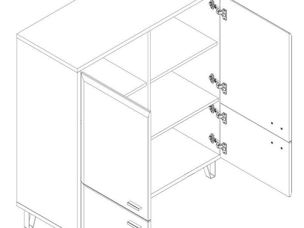 Тумба  Grace KOM4D