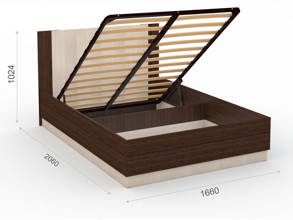 Кровать 160х200 (подьемник) с основанием   