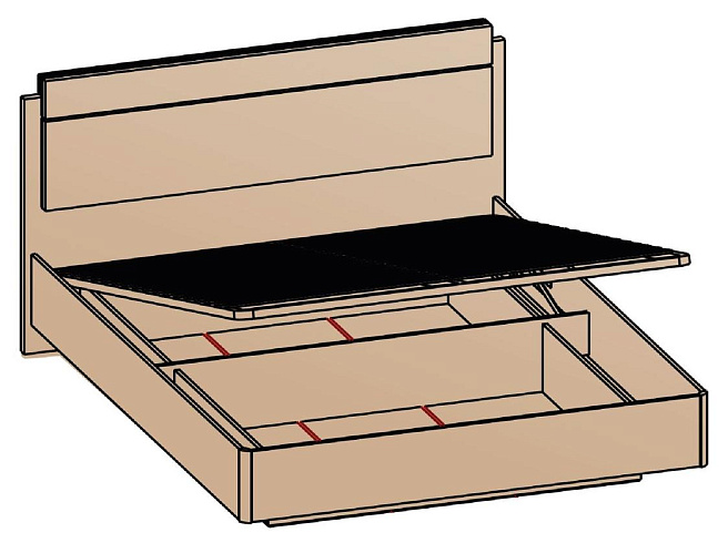 Кровать с подъемным механизмом 120х200   КРП-8-16-12
