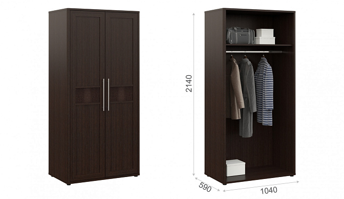 Распашной шкаф 2дв   