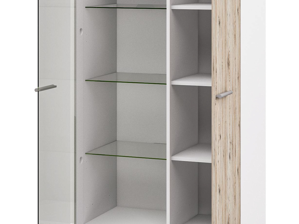 Шкаф комбинированный с витриной   МН-224-03