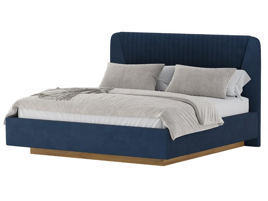 Кровать 11М2 с подъемным механизмом 1400 Микровелюр Catania Dark blue   