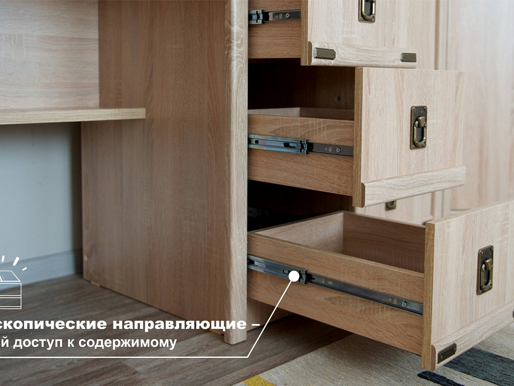 Стол письменный 3ящ   