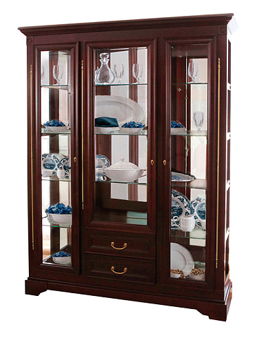 Шкаф с витриной   ММ-174-09