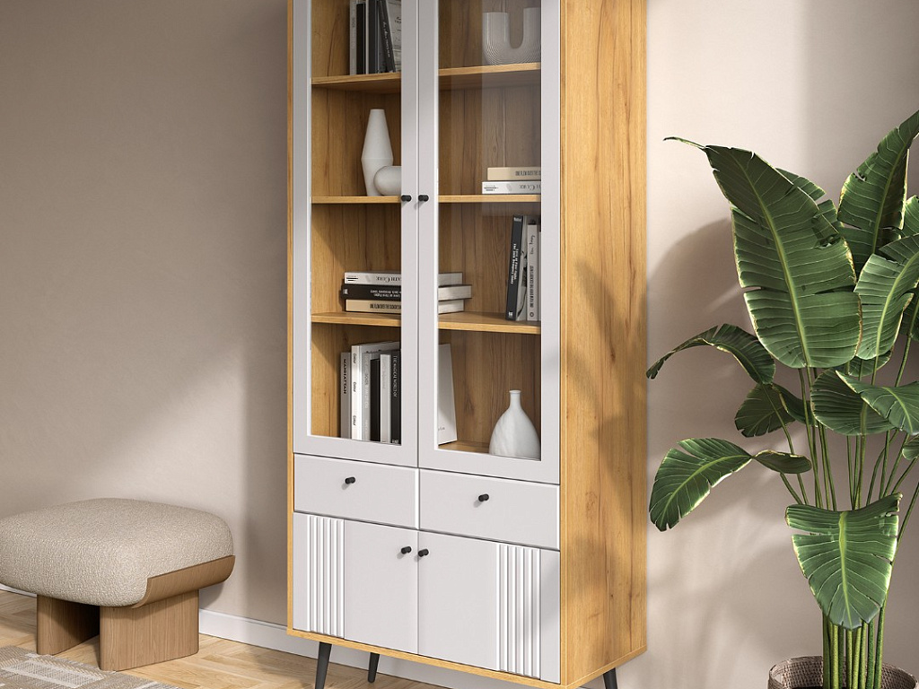 Пенал-витрина 2-дв   