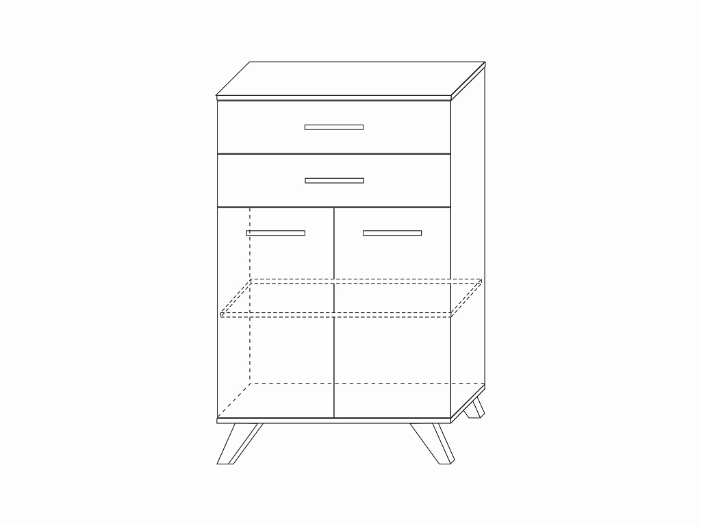 Шкаф низкий   