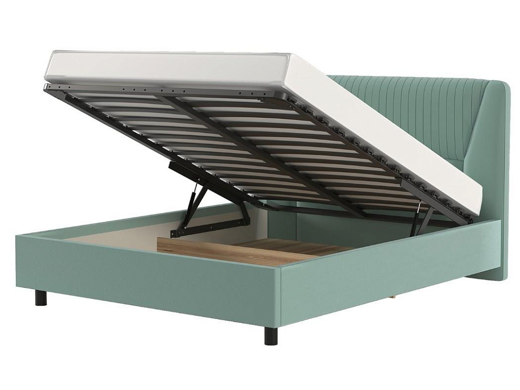 Кровать 11М2 с подъемным механизмом 1600 Микровелюр Mineral   