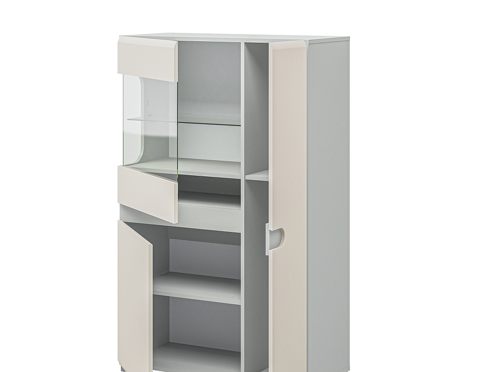 Шкаф с витриной   МН-026-03-C1