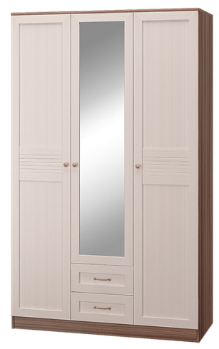 Шкаф трехдверный с зеркалом   