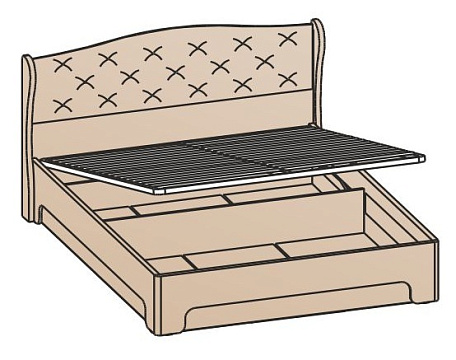 Кровать с подъемным механизмом 1400 КРП-1702