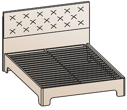 Кровать 120х200 КР-1201