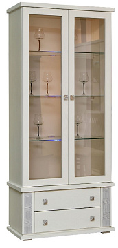 Шкаф с витриной П 343.12Ш