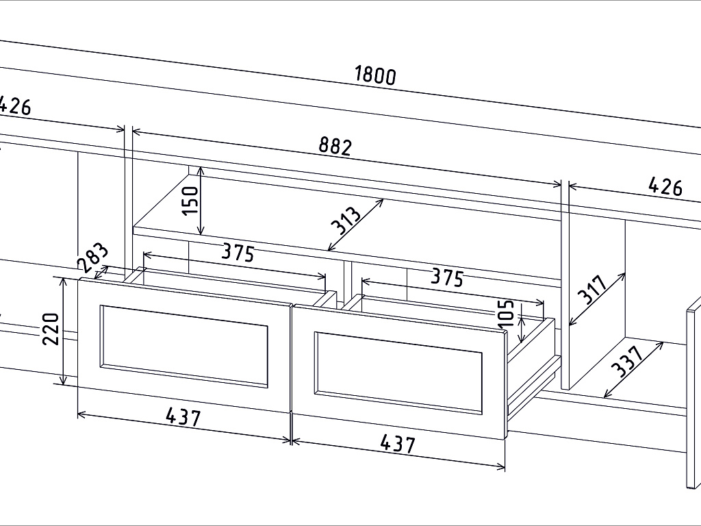 Тумба ТВ    КТ-ТВ4-50
